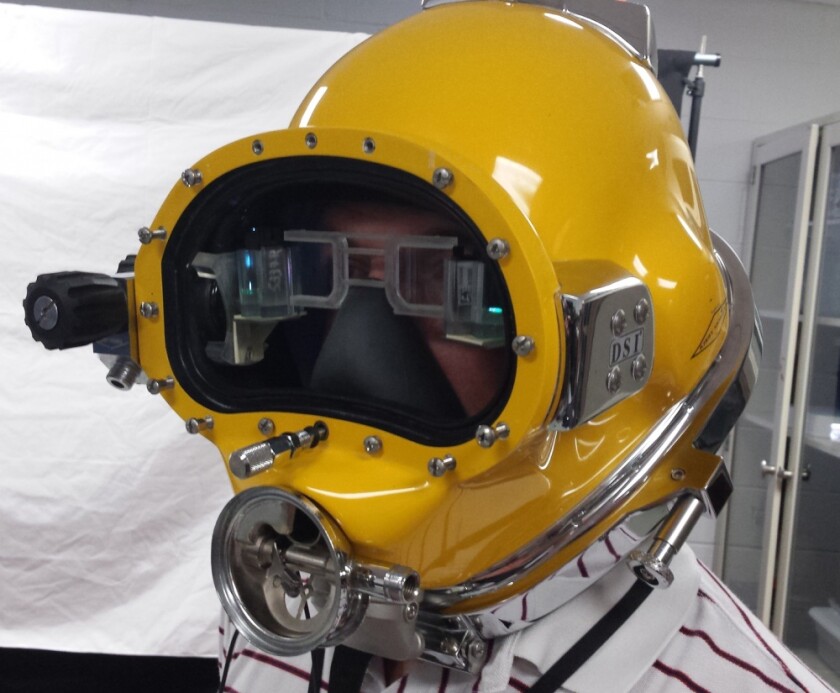 DAVD is designed for use by surface-tethered divers performing underwater activities such as ship maintenance, salvage, construction, or rescue operations