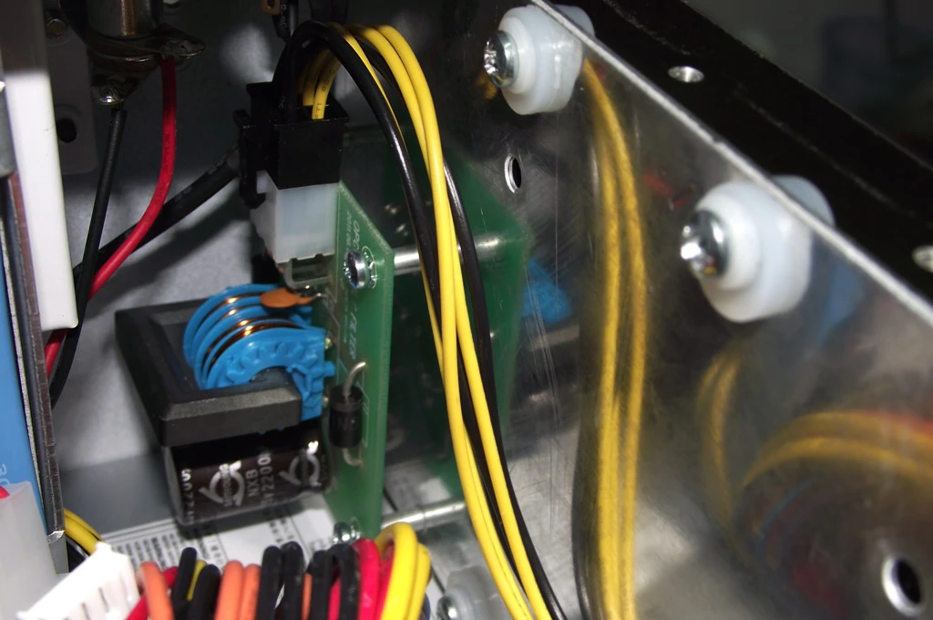 The OPC PSU filter added between the computers PSU and amplifier, using the PCI-E power supply from the PSU it filters the signal at the power stage rather than at the software stage