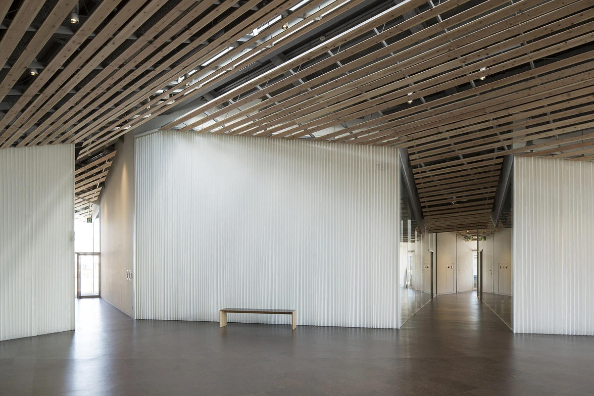 Inside the Towada City Plaza in Aomori, Japan. By Kengo Kuma & Associates