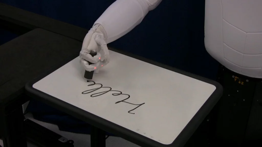 Robonaut 2 displays its dexterity