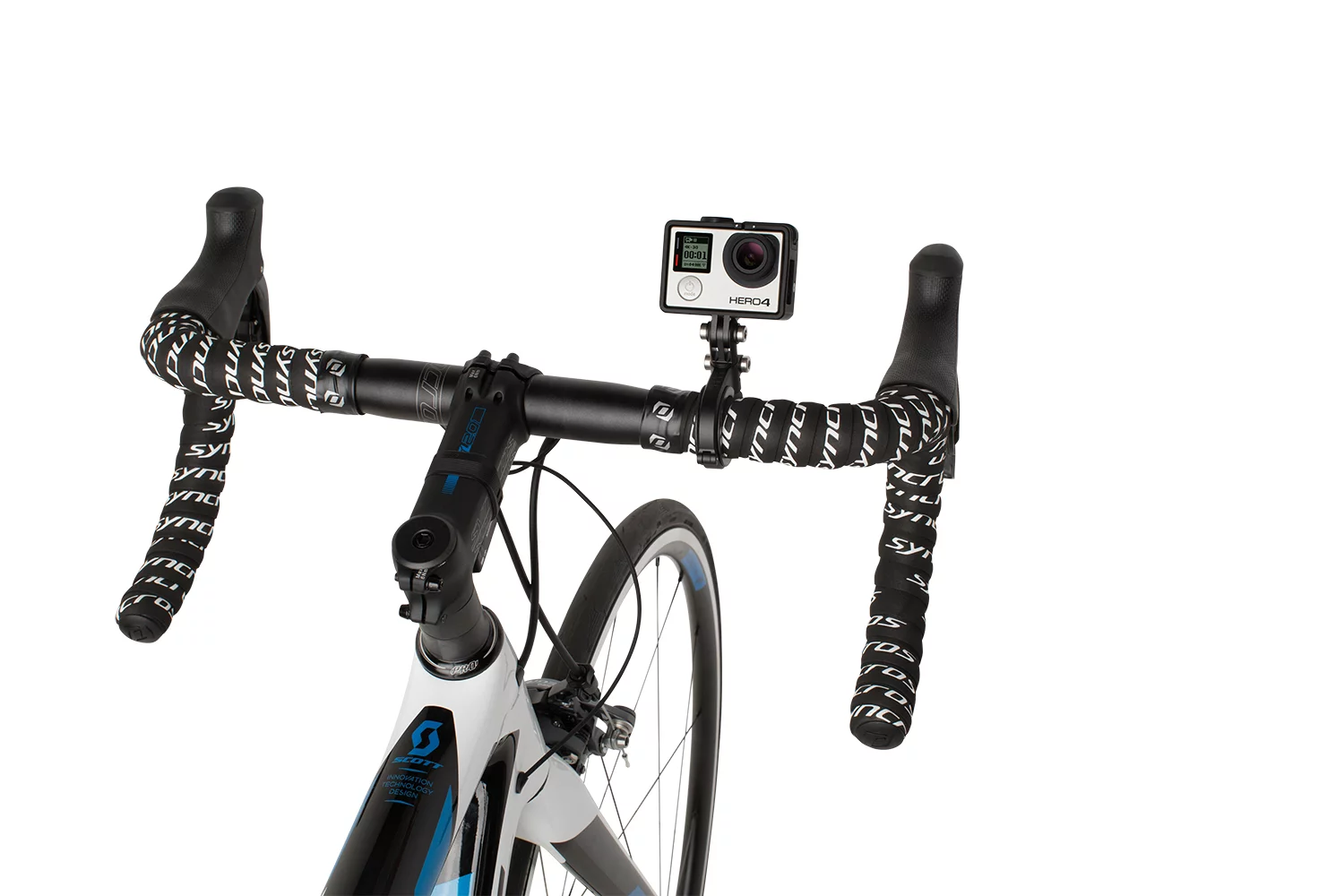A Hero 4 mounted using the new Pro Handlebar mount