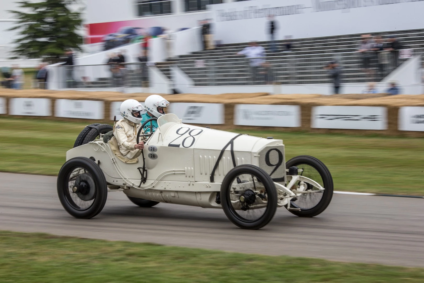 Mercedes managed to keep all its cars out of the crash barriers at the Goodwood Festival of Speed