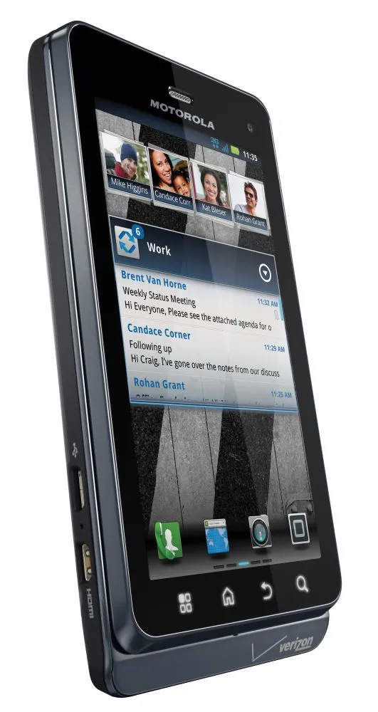 Motorola DROID 3 Android 2.3 smartphone comes with a full QWERTY keyboard, 4-inch qHD touchscreen, 8-megapixel camera and Full HD 1080p video recording.
