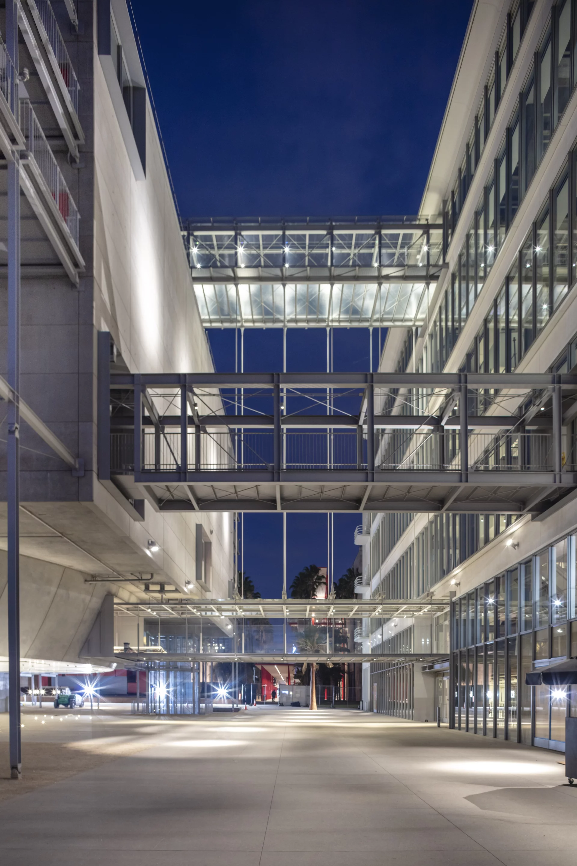The Academy Museum of Motion Pictures' new and old buildings are linked by glass bridges