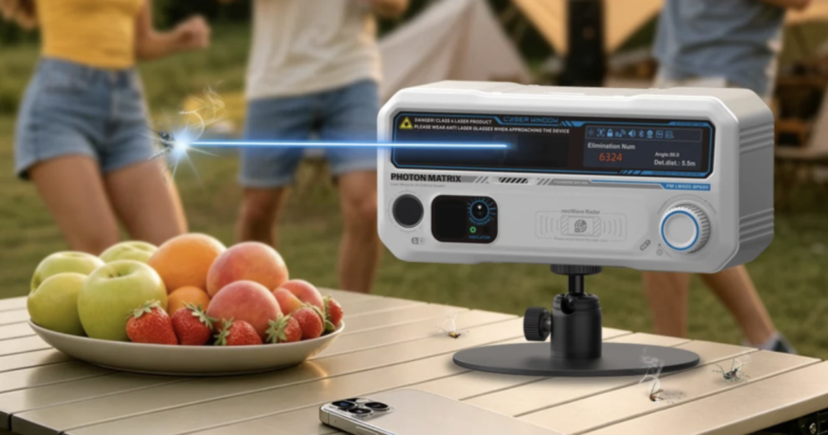 Laser-beam mosquito shooter is now available for preorder
