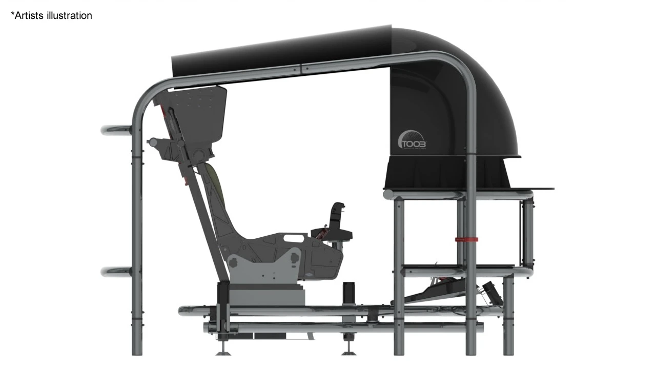 Racing or flight rigs can be comfortably slide underneath (Image: TOOB)