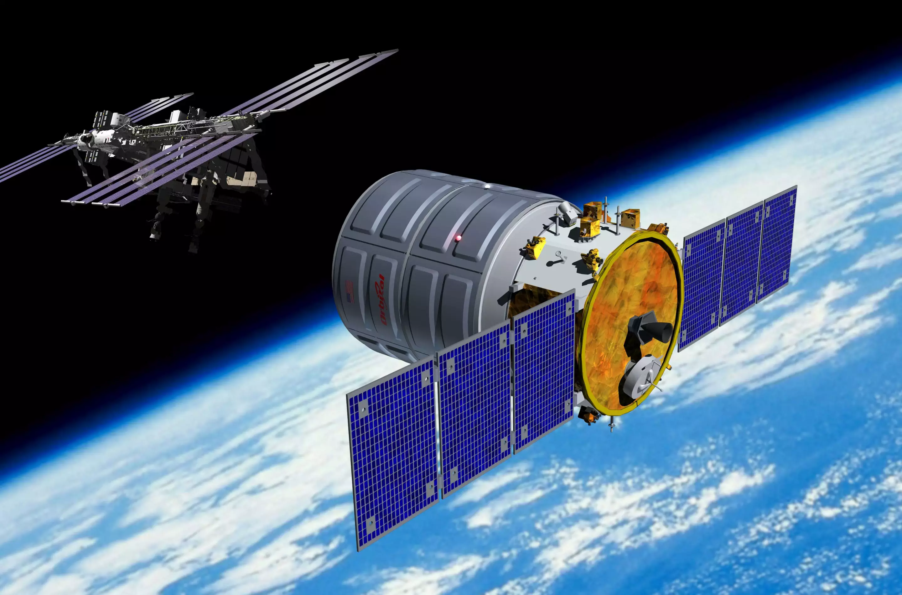 Artist's impression of the Cygnus spacecraft (Image: Orbital Sciences Corporation)