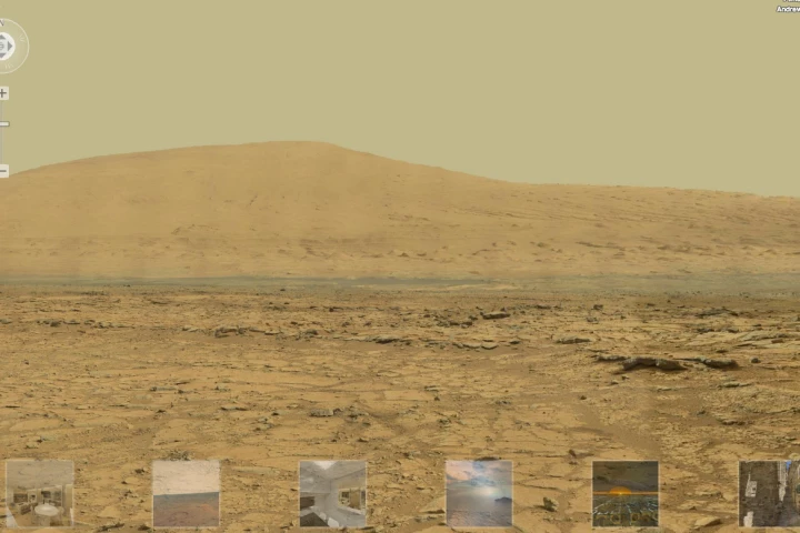 The four gigapixel panorama creates a Street View-like experience on the surface of Mars