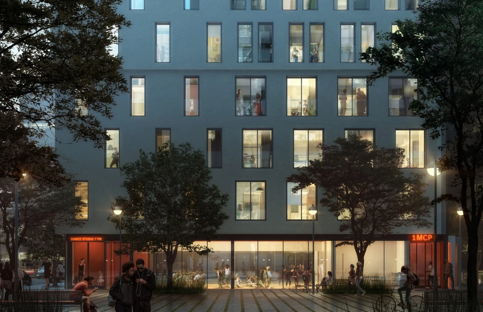 My Micro New York will have a variety of shared amenities for residents, including a gym, a small lounge, a roof terrace, bicycle storage and a garden