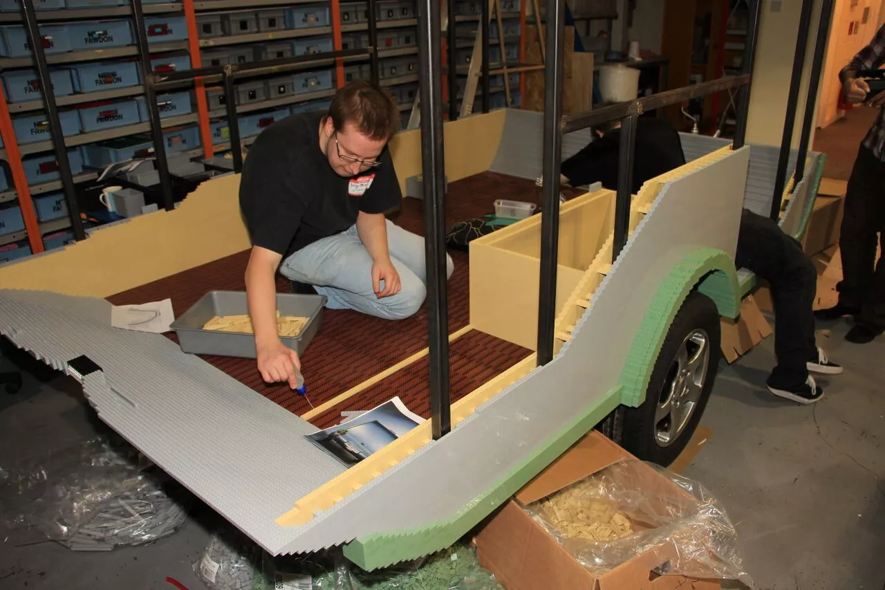 This Lego build was completed by a team of 12 people over a 12-week period