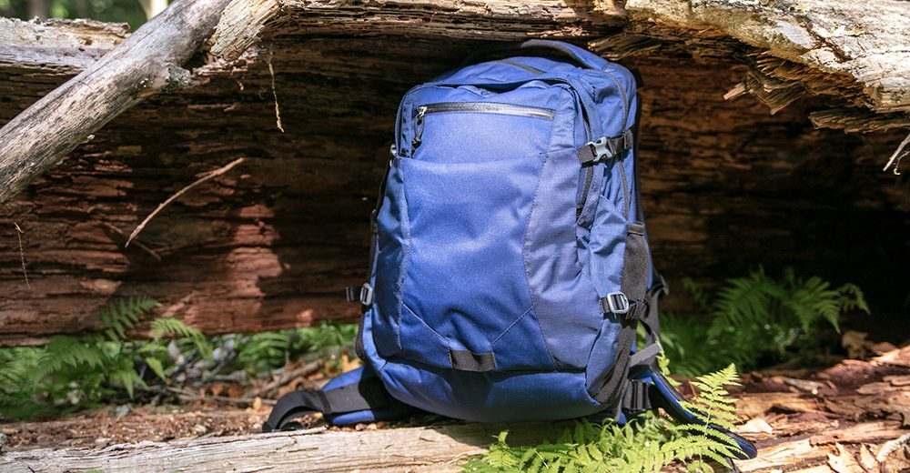 HoverGlide "floating" backpacks use rails and pulleys to lighten the load