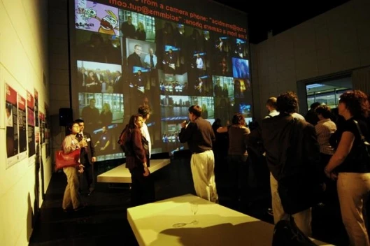A group of people playing the MMS Me game