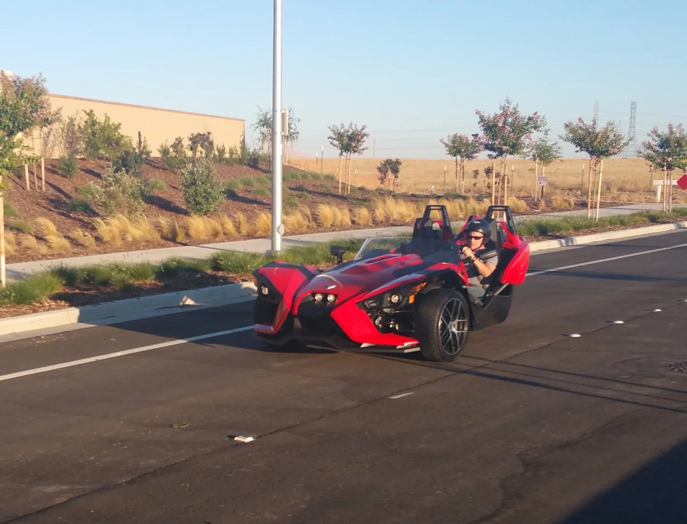 The Slingshot is designed to look fast no matter how quick it's moving