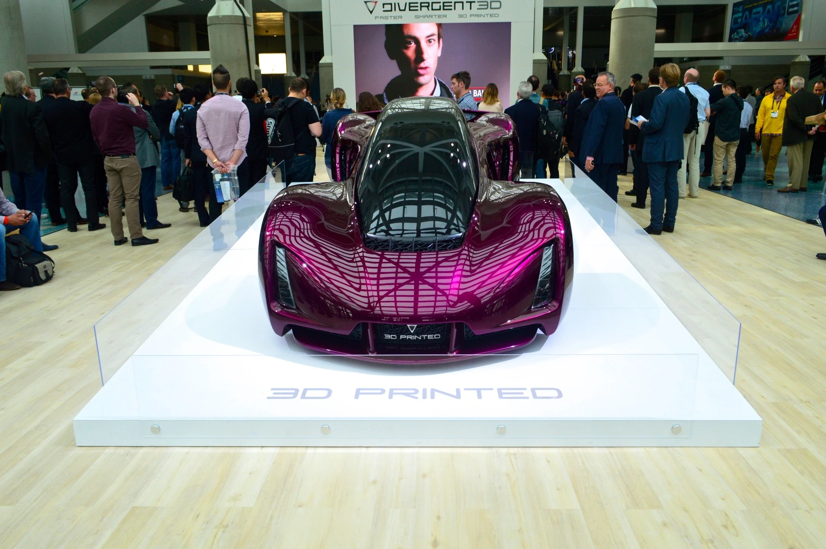 Divergent 3D reveals a chassis, a superbike and a supercar at its LA Auto Show press conference