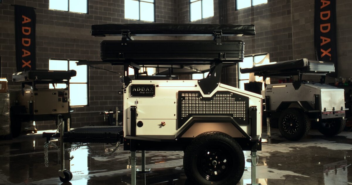 Sub-teardrop Jeep tiny camper evolves as steel-on-steel adventure core