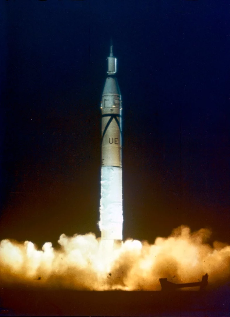 Explorer 1 lifting off