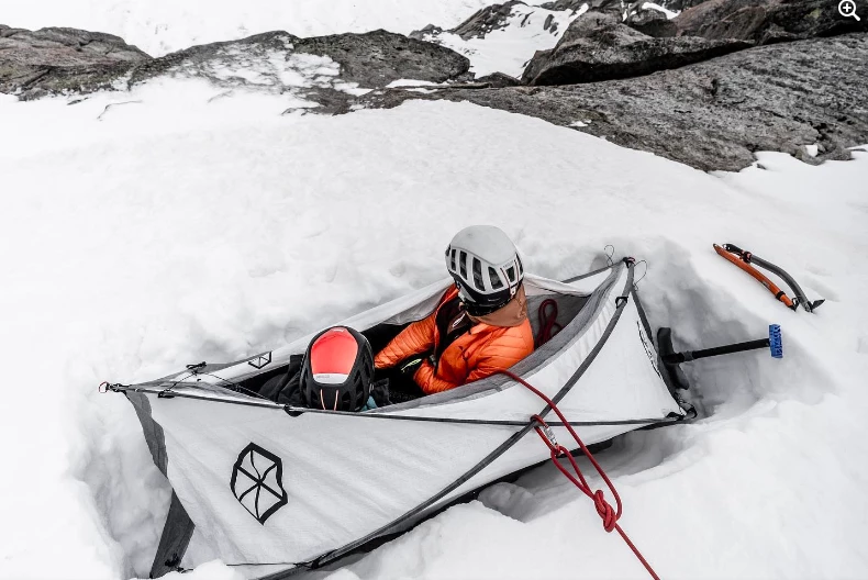In emergencies or especially frigid weather, two people can hunker down in the Samaya Radical 1
