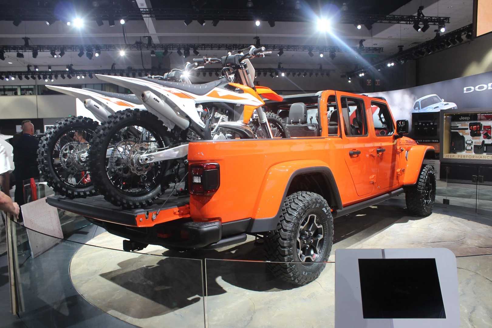 With motorcycles in the bed, the Jeep Gladiator is clearly a pickup truck