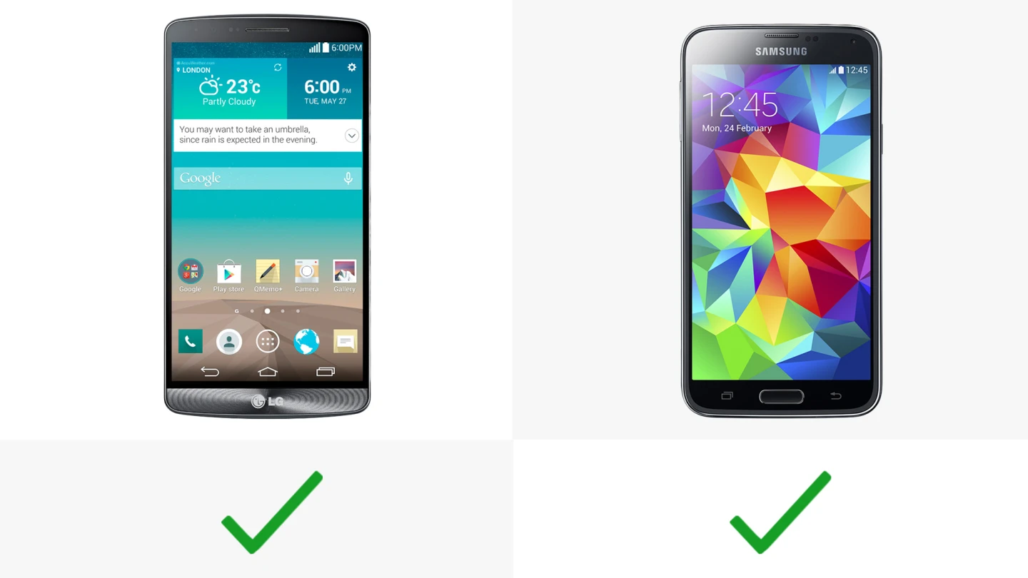Both phones have infrared built-in, so they can replace your TV or cable/satellite remote control