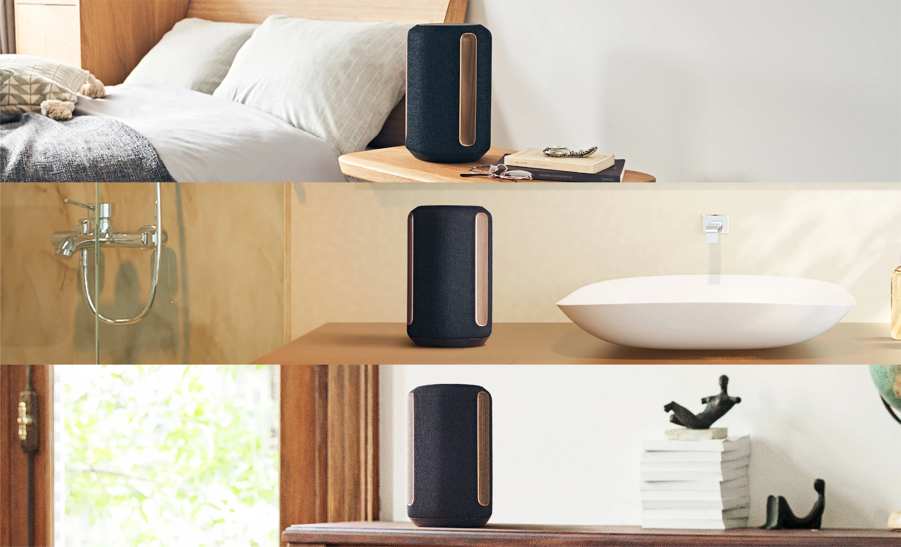 The SRS-RA3000 features auto sound calibration for ease of placement throughout the home