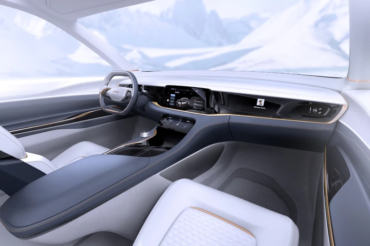 We can find exactly one button in this concept – everything else is touchscreen