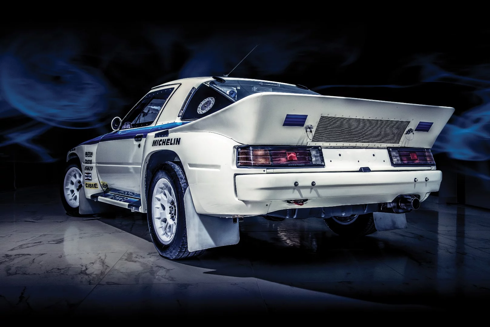 The ducktail spoiler on the Group B is simple, but elegant