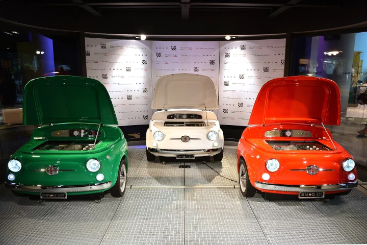 Unveiled in Paris, the SMEG 500 is collaborative tribute to the design partnership Fiat and SMEG held in the 1950s