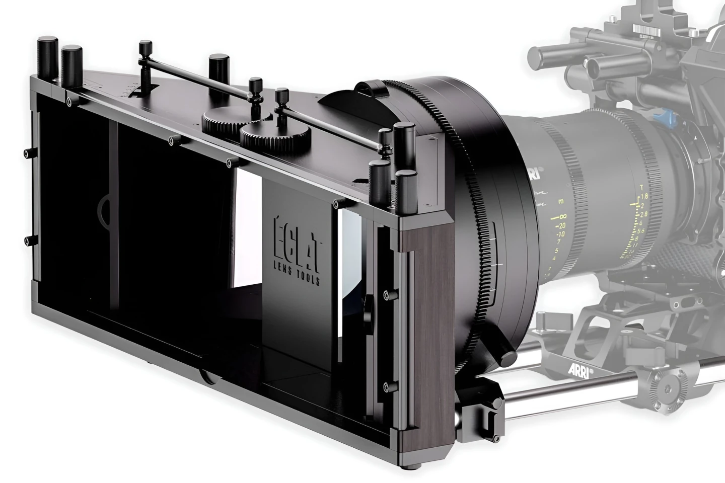 The Sterimax is claimed to fit any cine camera equipped with a standard 19-mm rod support