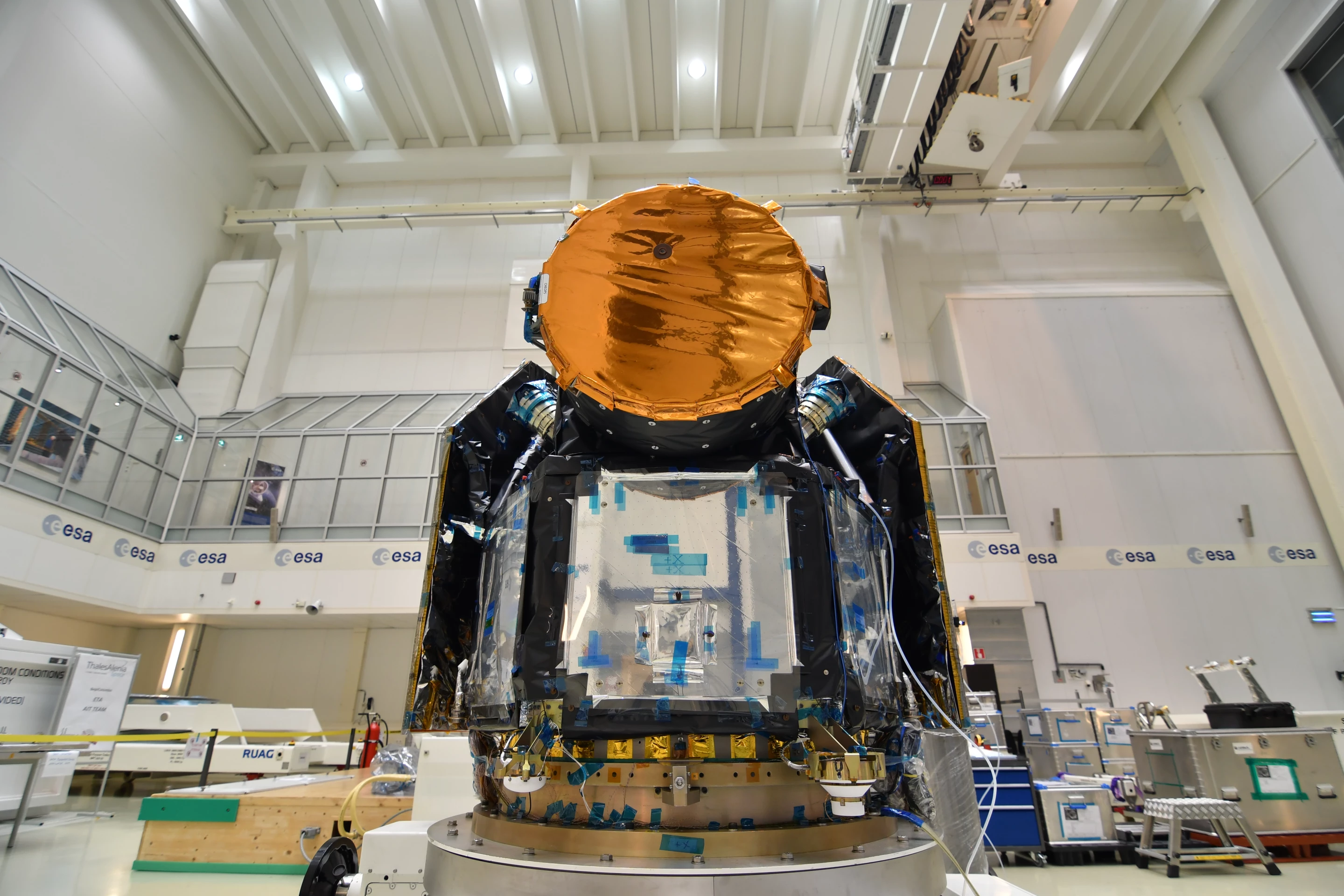 The CHaracterising ExOPlanets Satellite (CHEOPS) at ESA's technical center