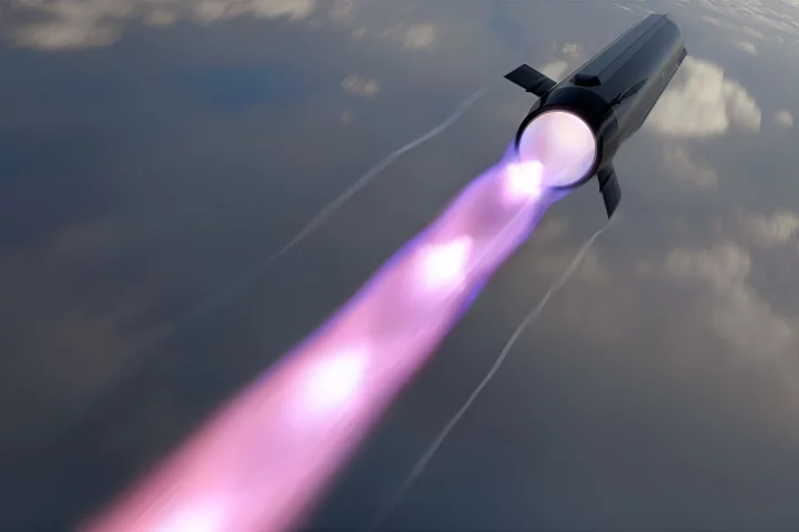 Rendering of a missile powered by the GE/Lockheed Martin engine