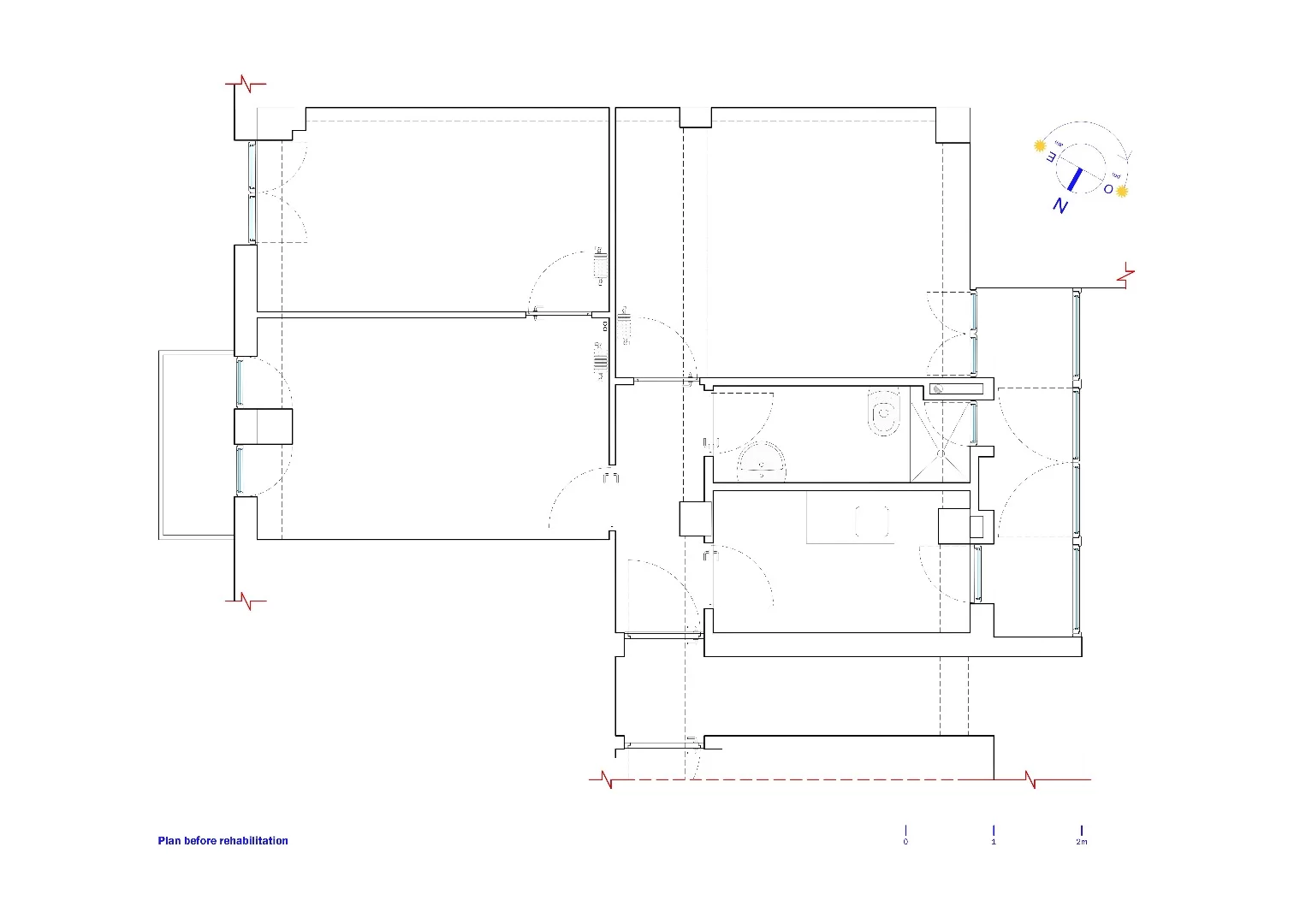 Architectural plan of the apartment