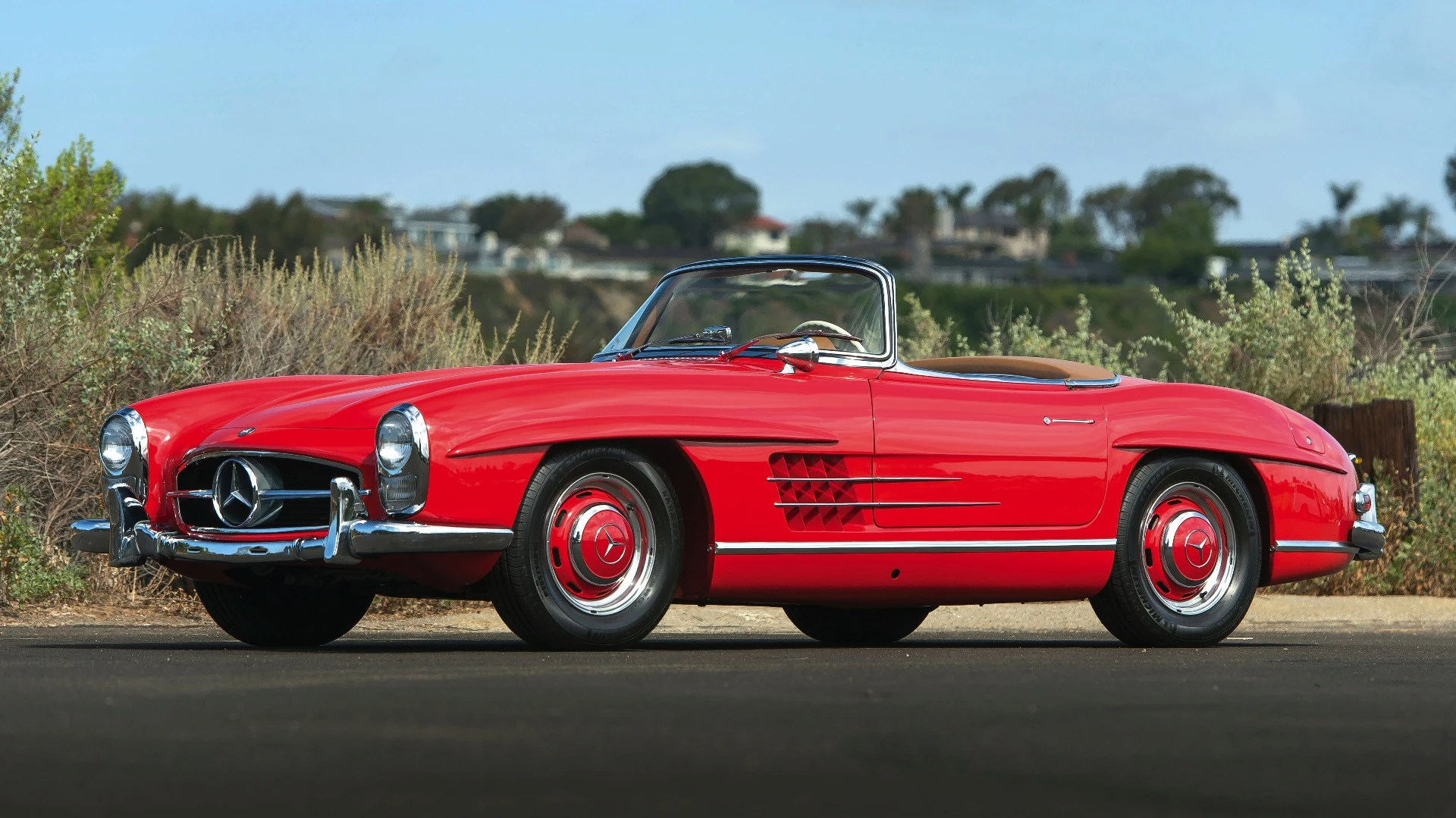 This 1960 Mercedes-Benz 300SL Roadster goes to auction on Saturday, July 18, 2015. It is expected to sell for between $1.2 million and $1.5 million.