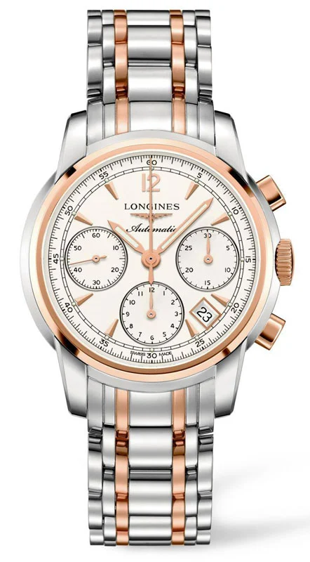 Longines St. Imier Chronograph - 39 mm diameter. Steel and rose gold