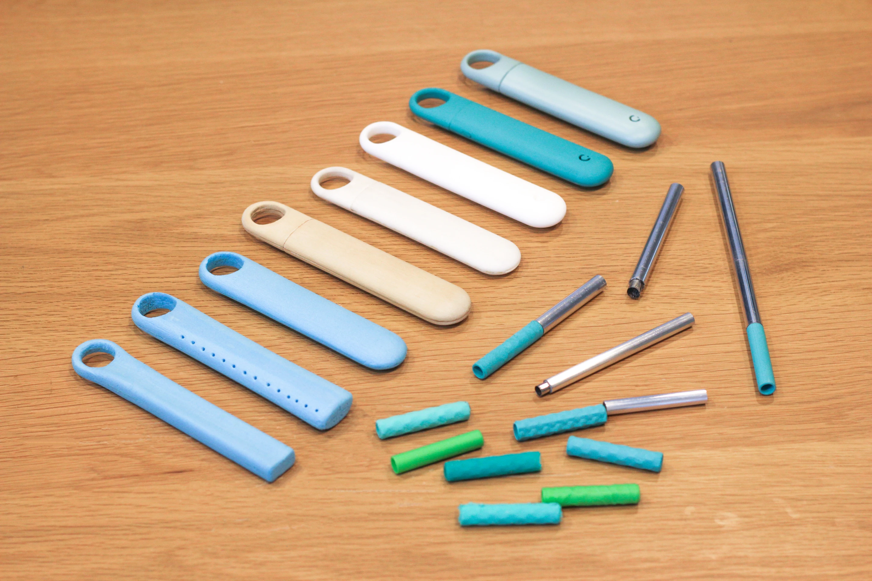 The Chew straw went through several different prototypes