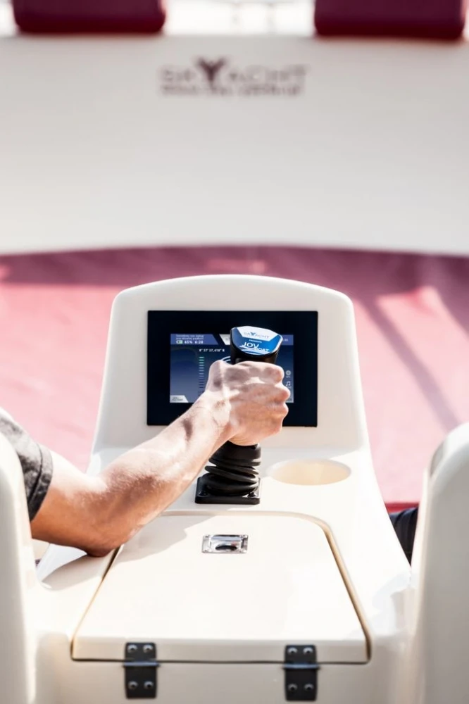 The joystick and touchscreen