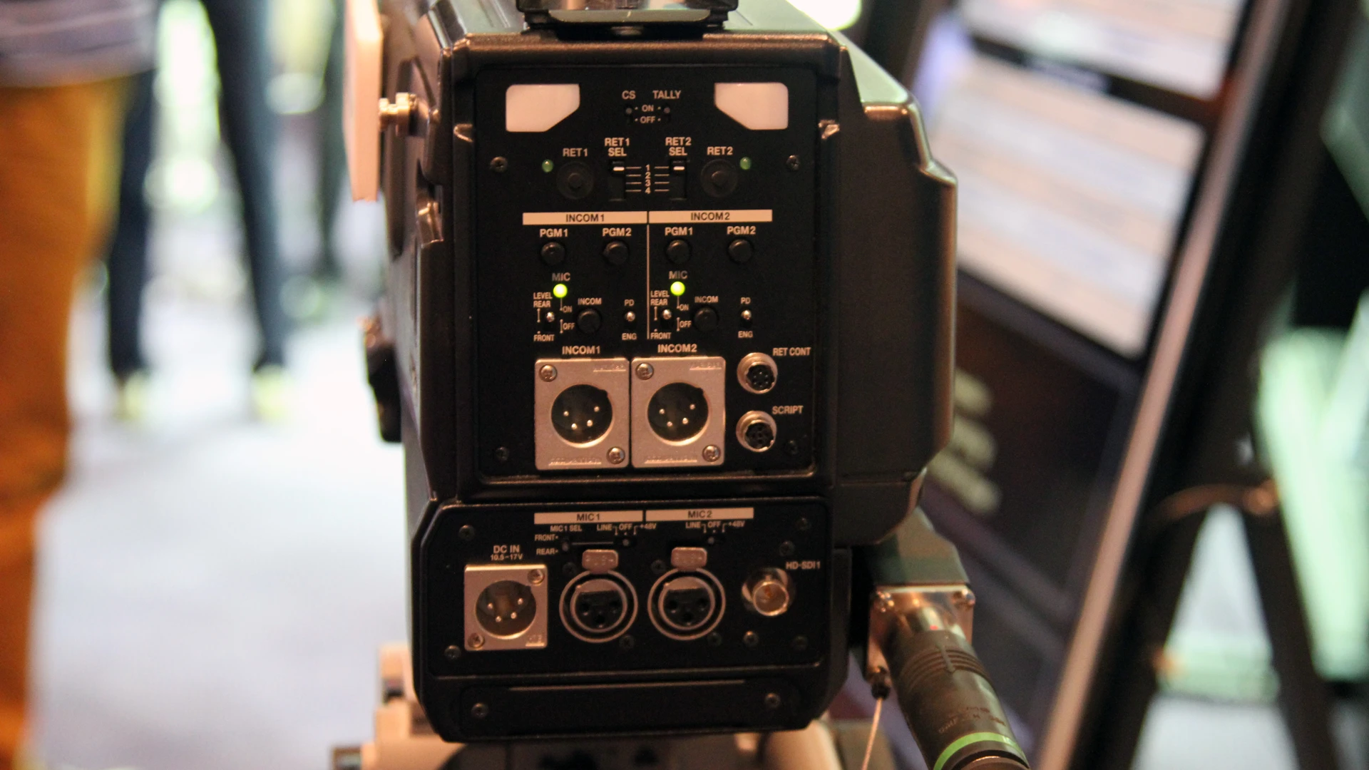 The rear of the 8K portable camera system