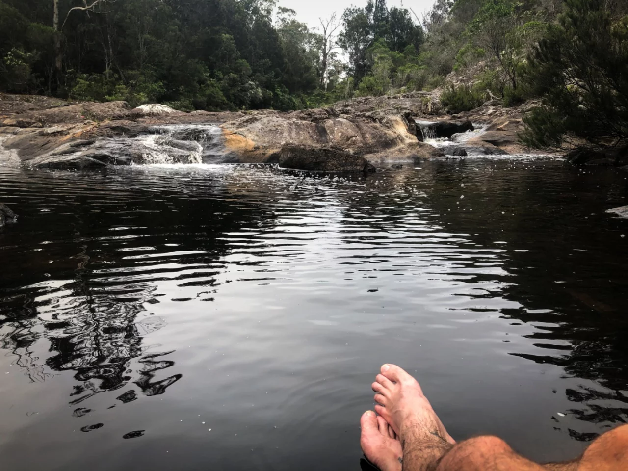 Tired legs and a picturesque swimming hole