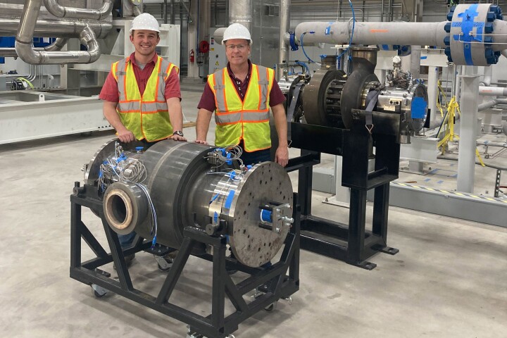 The 10 MW supercritical carbon dioxide turbine at the heart of the STEP pilot facility in Texas