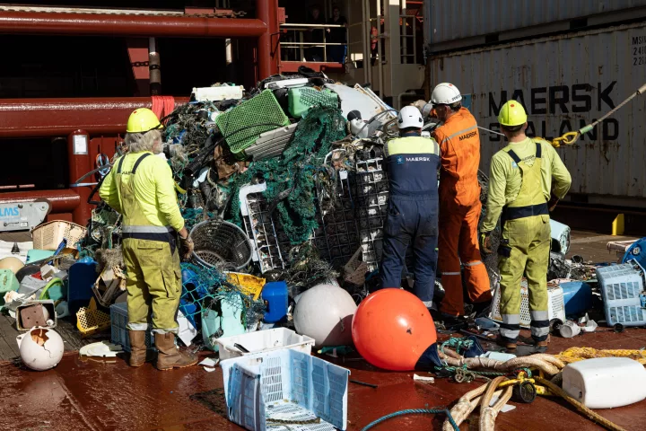 Much of the debris consists of items such as buoys, floats, crates and buckets