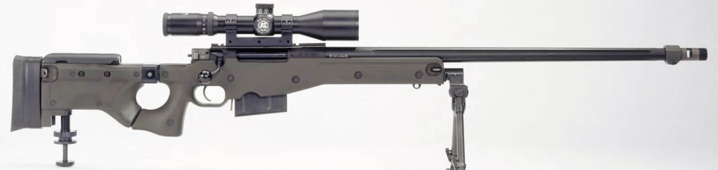 The £23,000 (US$38,250) rifle weighs 6.8 kg and was designed using the knowhow Cooper had gained in international target shooting and fires an 8.59 mm bullet. Even at its most extreme range, a bullet from the L115A3 hits harder than a .44 Magnum does in the same room.