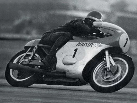 Giacomo Agostini won more than 120 Grands Prix, the vast majority on the fire-engine red MV Agustas