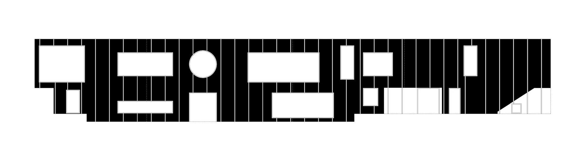 Architectural plans of the Black Magic House (Image: T2.a Architects)