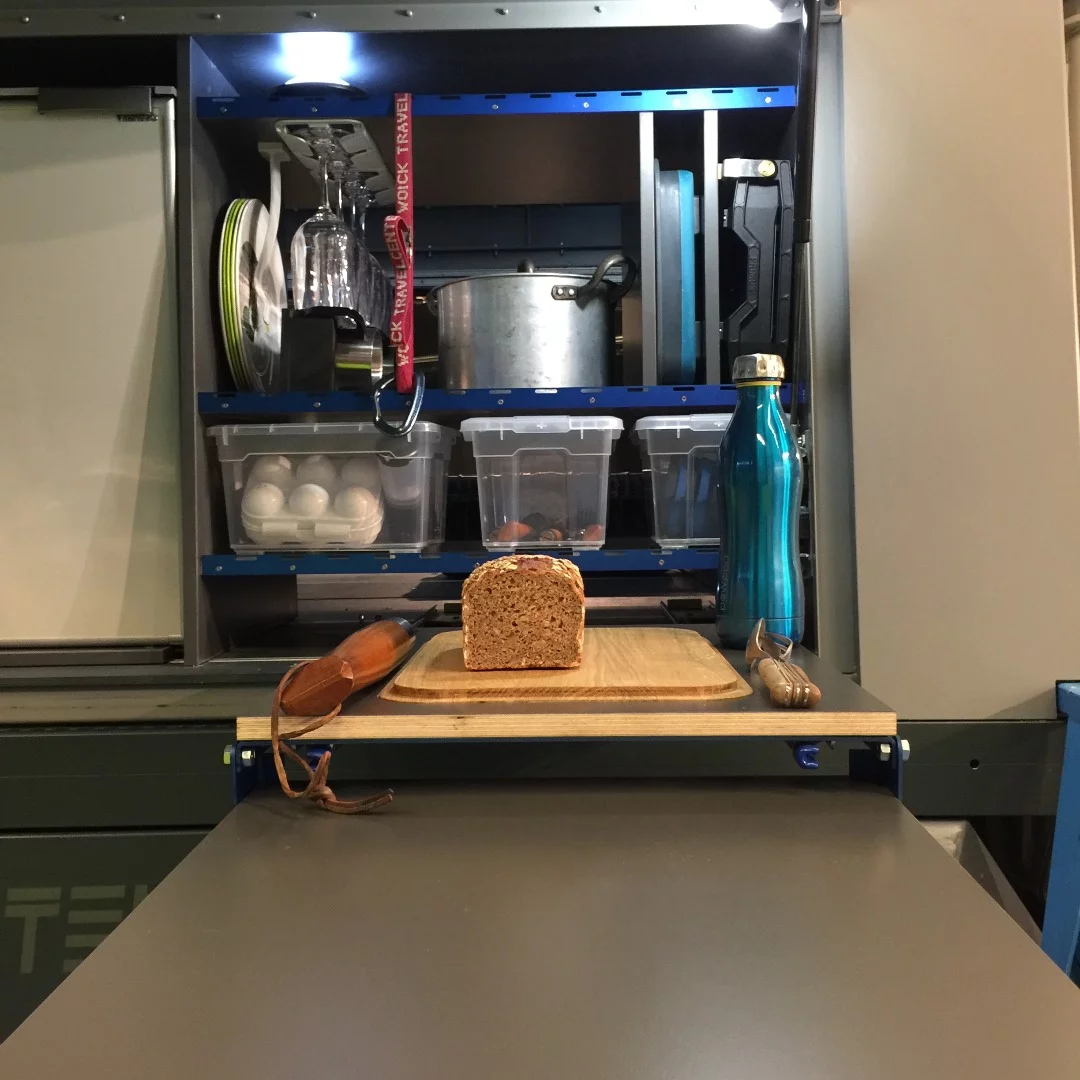 A look at Fiftyten's outdoor kitchen area