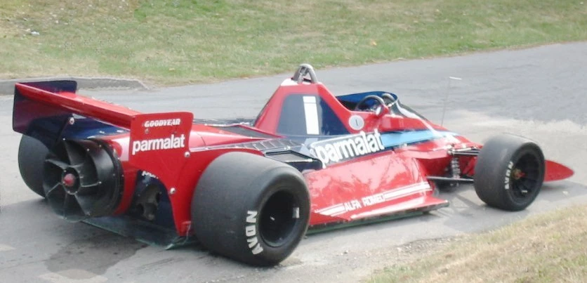 Murray's Brabham BT46B "fan car" at the Goodwood Festival of Speed, 2001