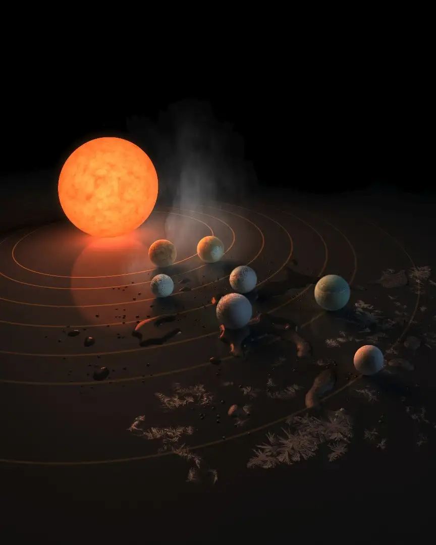 Two new studies have examined the role of radiation and tidal forces in the TRAPPIST-1 planetary system