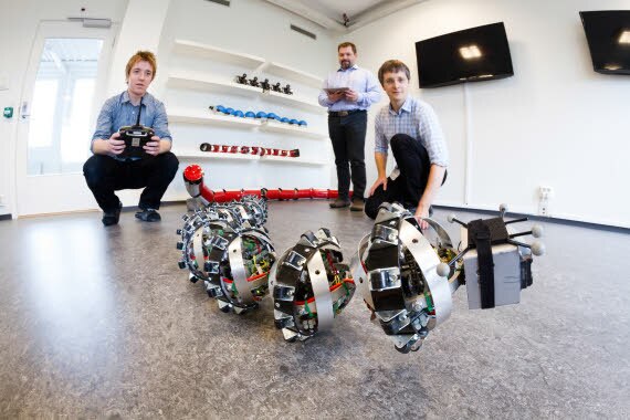 Wheeko and its development team (Image: SINTEF)