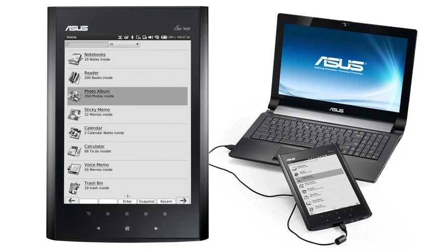 ASUS has revealed the specifications of its new notepad/e-Reader - the Eee Note EA800
