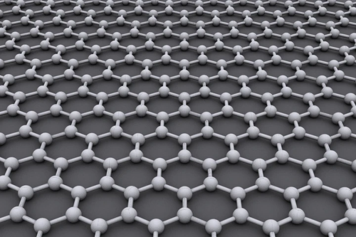 Graphene is a one-atom-thick gauze of carbon atoms resembling chicken wire (Image: AlexanderAlUS via Wikipedia)