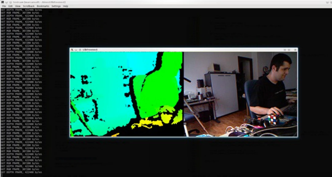 Hector Martin shows off the Kinect drivers that pocketed him US$3,000