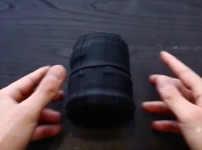 Kuvrd universal lens cap: if a lens is small enough, the front and rear caps can overlap to make it completely waterproof